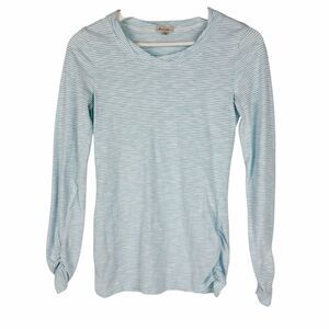 Mod-O-Doc Long Sleeve T-Shirt size XS Teal White